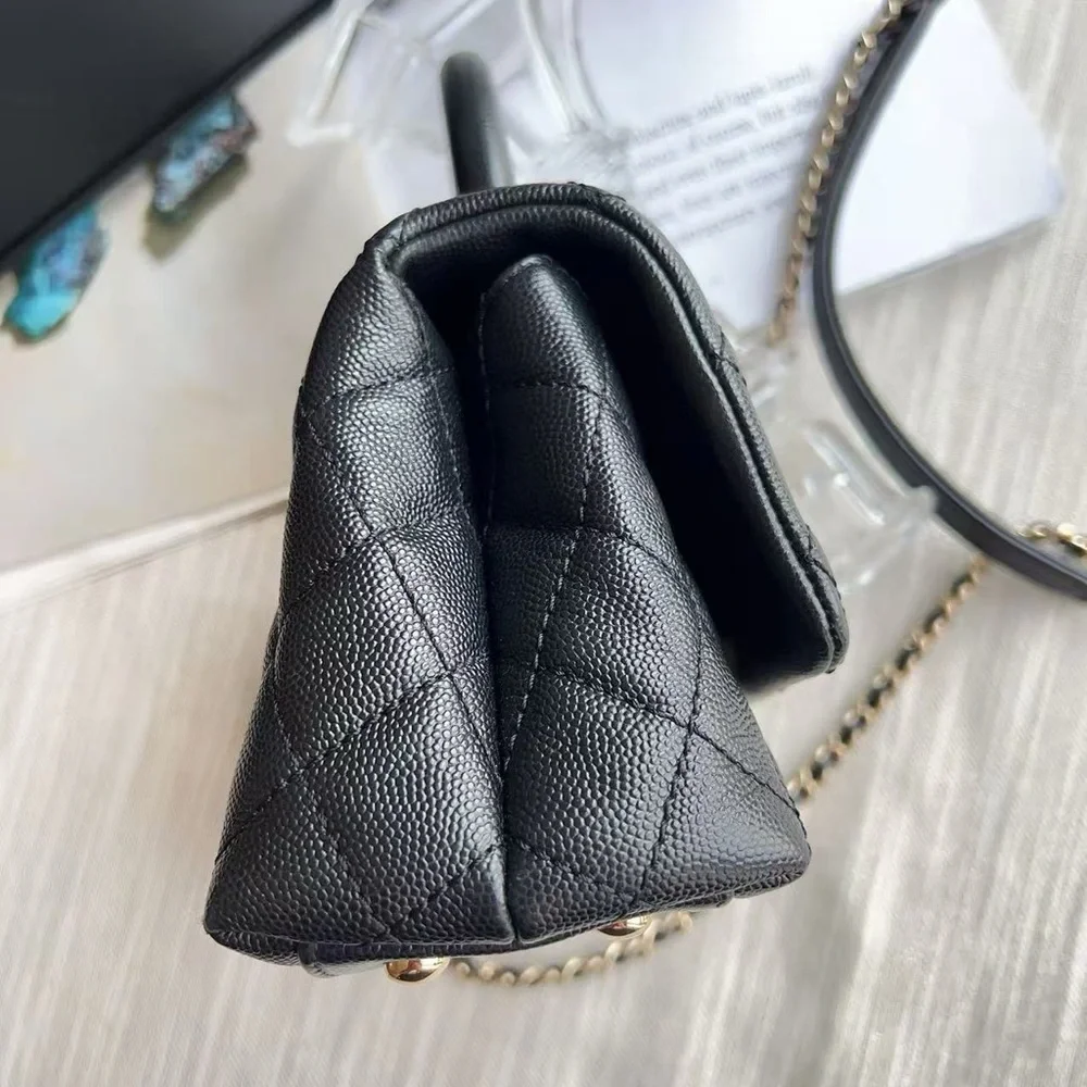 Chanel Caviar Mini Caviar Coco Handle Bag Black - Picture 6 of 10